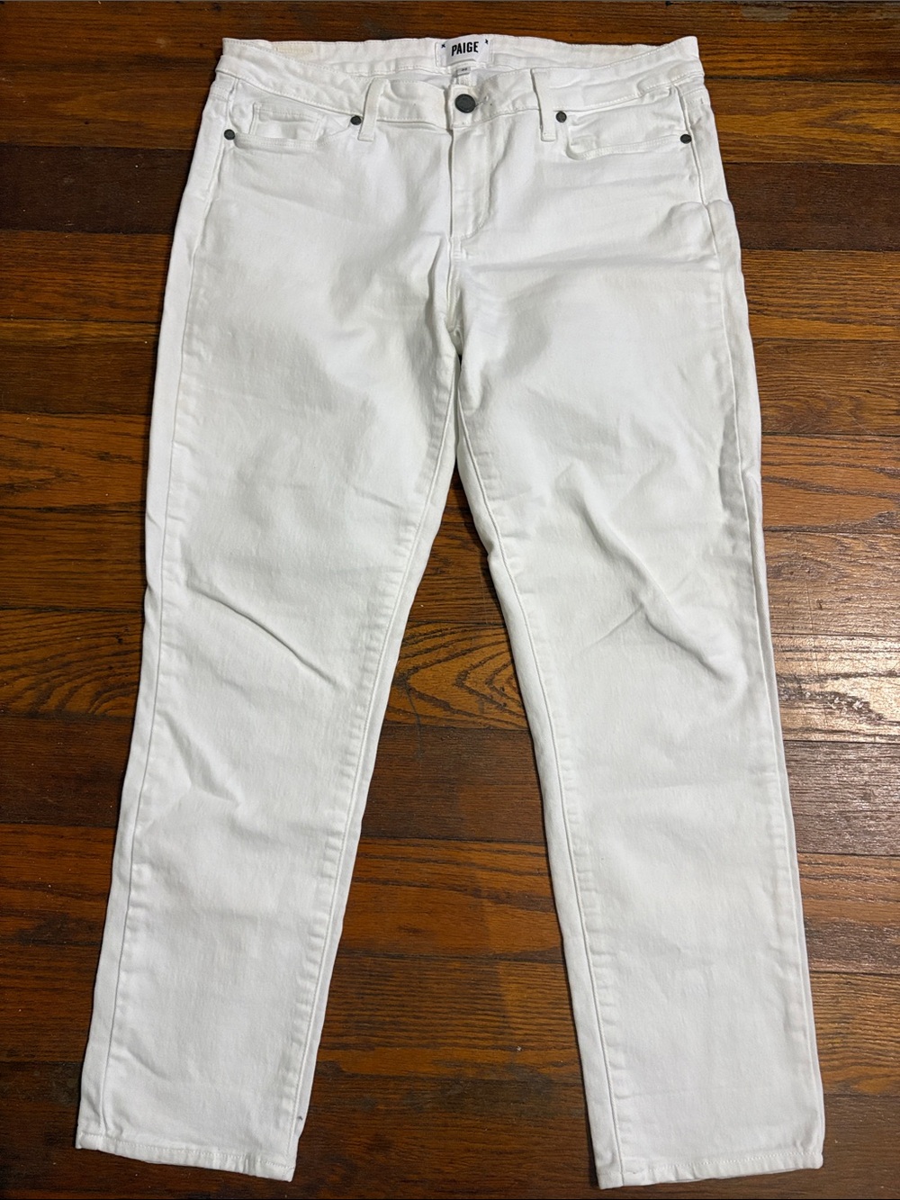 PAIGE Kylie Crop White High-Rise Jeans Women’s Size 32